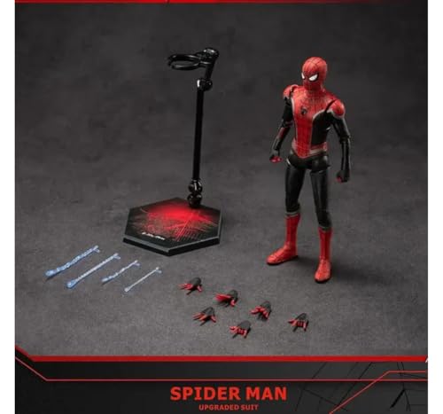 Image of Hamleys Spider-Man Action Figure 7 Inch Collectible Upgraded Suit 1:10