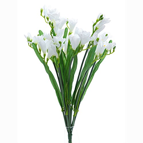 Floristrywarehouse White Artificial Freesia Bunch 50Cm