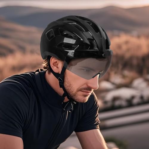 Bike Helmet Adult for Men, Lightweight Ebike Helmet with LED
