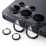 JETech Camera Lens Protector for Samsung Galaxy S26 Ultra, 9H Tempered Glass Metal Individual Ring Cover, HD Clear, 1 Set (Black)