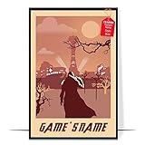 WETER Video Game Posters, Video Game Wall Art, Gaming Gamer Wall Art Framed for Room Decor (5.5 Video Game 41)