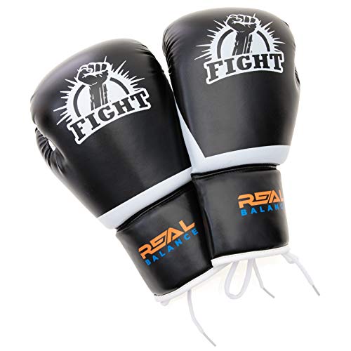 Realbalance Boxing Training Fight Gloves - Kickboxing Gel Sparring Punching Bag Muay Thai MMA Leather Mitts for Men Women Youth RB202003 8 Ounce Realbalance Boxing Training Fight Gloves - Kickboxing Gel Sparring Punching Bag Muay Thai MMA Leather Mitts for Men Women Youth RB202003 8 Ounce
