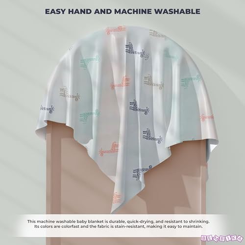 Image of BEMBIKA Baby Essential Multipurpose Blanket for Baby 6 Layer Cotton Gauze Baby Stroller Blanket Baby Swaddle Soft Blanket Bath Towel for Newborn, Infant and Small Kids-1 Pc (Giraffe White)