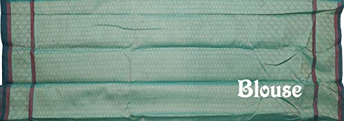 Image of Women's Banarasi Pure Pattu Cotton Sarees With Blouse