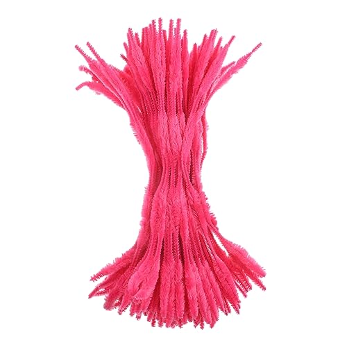 Uonlytech 100pcs Chenille Stems Craft Sticks for DIY Projects Twisted Craft Material for Childrens Creativity and Imagination