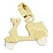 Hobra-Gold Mofa Gold 750 origineller Anhänger Motor Roller Goldanhänger Moped Gold 18 Karat