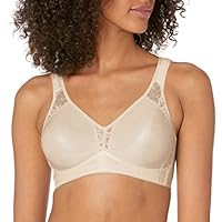 Playtex Women's 18 Hour Seamless Comfort Flex Wirefree Bra, Light Beige, 36DD