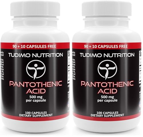 Vitamine B5 Acide Pantothénique 500mg gélules - Complément alimentaire fatigue et métabolisme