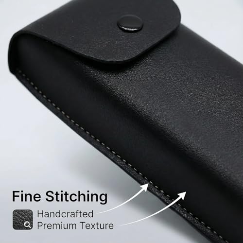 Image of Vintage PU leather Sunglasses Case Portable Protective Case for Glasses