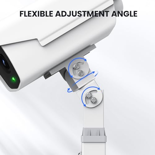 Security Camera Mount,Universal Bracket Wall Mount Telescopic Adjustable for Security Camera Wireless Bridge, Length Retractable,360° Rotation, Wall & Ceiling Installation,2 Pack