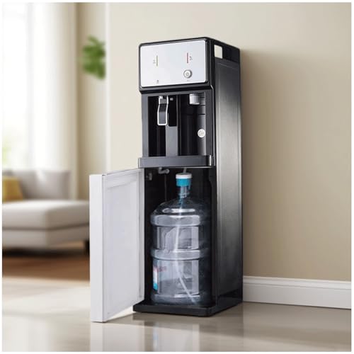 Dispensador de agua de carga inferior, dispensador de agua de pie con función dual de agua fría y caliente, dispensador de agua independiente, ideal for gimnasios y lugares de entretenimiento.