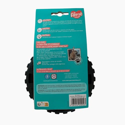 Aimé Dog Toy, Cronos Series, Toy for Dogs, Hoop for Dogs, with a Container for Dog Treats, Vegetable and Natural, 15 cm - Image 3