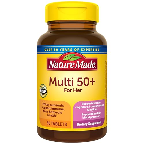 Nature Made Multivitamin for Women 50+ No Iron, 90 Tablets