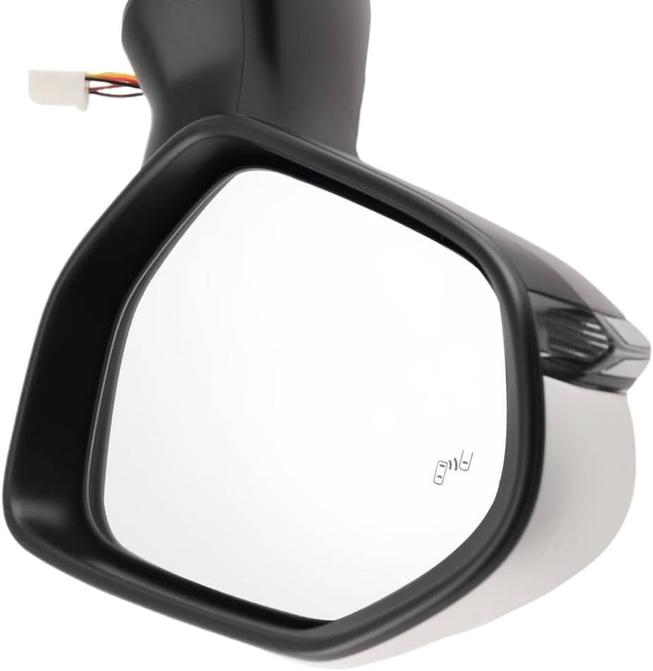 Side Mirror Blind Spot Indicator Compatible With 2018-2020 TO1320368 White