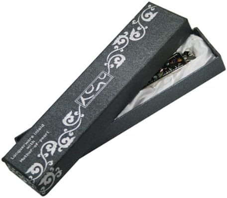 Antique Alive Mother of Pearl Butterfly Design Black Metal Steel Knife Office Sword Blade Hand Envelope Gift Letter Opener