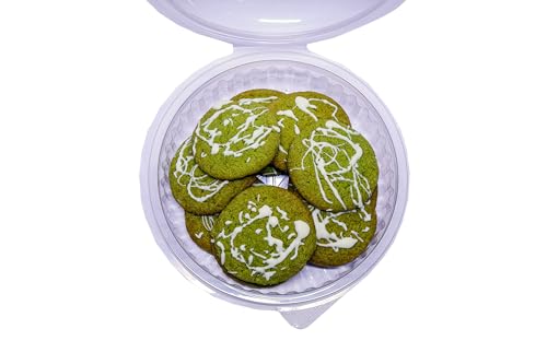 Image of MOM'S BAKERY Homemade Crunchy Matcha Cookies 200 gm Soft, Chewy & Freshly Baked Snack Treats- Ideal for Gifting | Perfect for Biscuit Lovers | T45 Flour, Butter, Sugar, Vanilla Essence | Healthy & High Fiber for Anytime Cravings for Tea Time