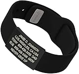 Road ID - official ID Bracelet - the Wrist ID Elite - 19mm wide - Silicone Pin-Tuck - for Athletes - 4 colors