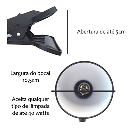 LUMINARIA DE MESA FLEXIVEL COM BASE DE PLASTICO COLORS BIVOLT MODELO PRESILHA