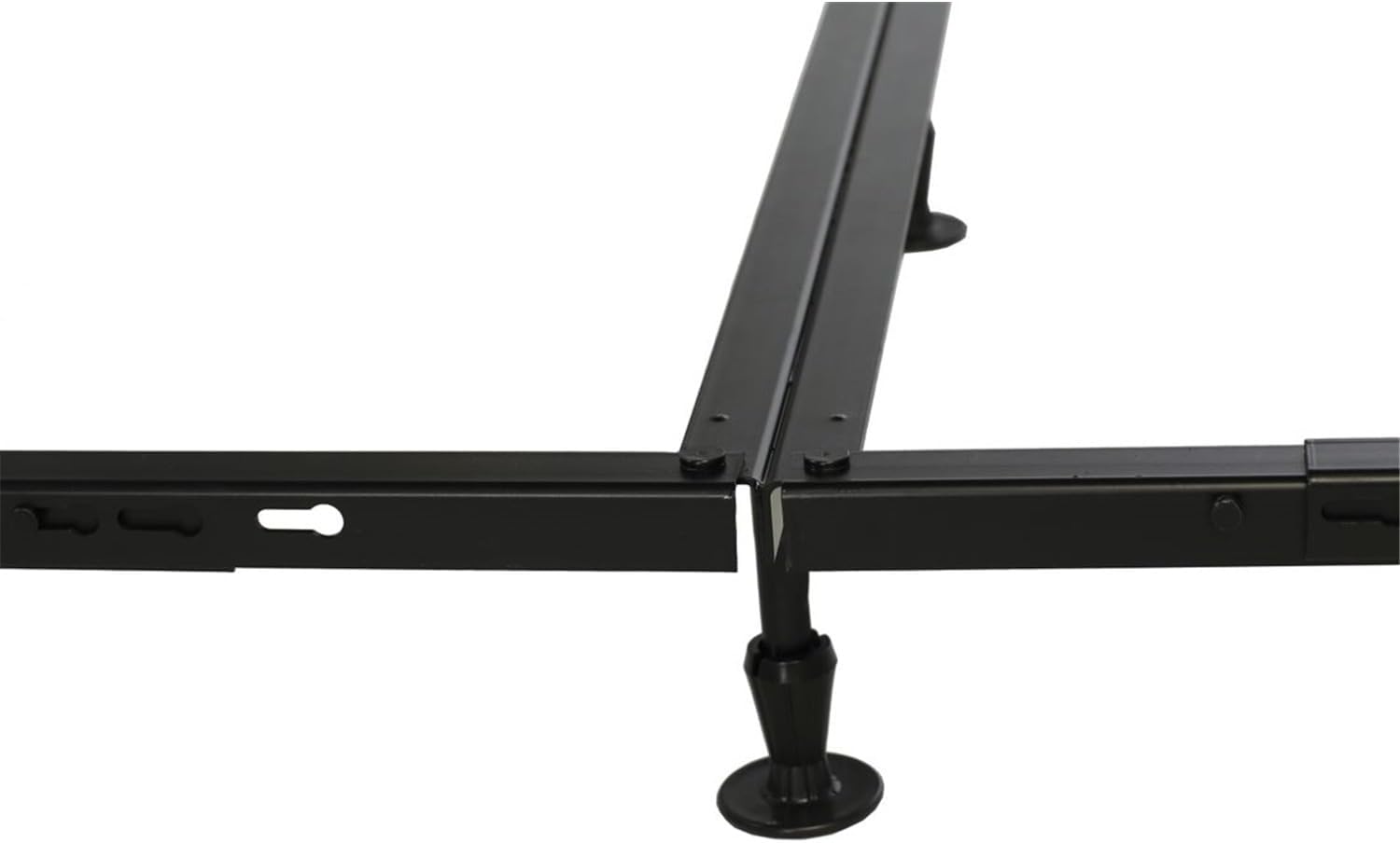 HomeStock Heavy Duty Multi-Fit Bed Frame - Twin, Full, Queen, King, Cal King - Universal Rail Design