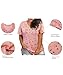 RITERA Plus Size Tops for Women Casual V Neck Shirts Cute Light Pink T Shirts 2X Summer Short Sleeve Tunics Soft Basic Tees Fashion Printing Stars Blouses 2XL 18W 20W