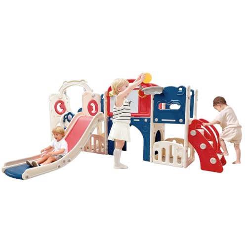 Bebikim Outdoor Playsets for Toddler 1-3 Years Swing Set with