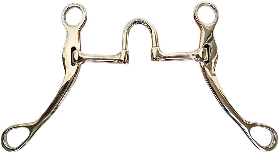 HILASON Medium Shank Correction Bit with Stainless Steel | Horse Bits Western Walking Training Equine for Horses