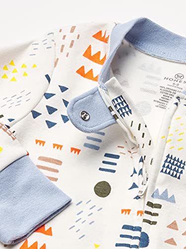 Image of HonestBaby Baby 2-Pack Organic Cotton Footed Pajama Sleep & Play
