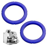2 Piezas Junta de Culata de Silicona E61, Juntas de Silicona de Grado Alimenticio para Cafeteras Espresso, Alta Resistencia al Calor al Desgaste y Herméticas, Ø 73 X 57 X 8,5 Mm (Azul)