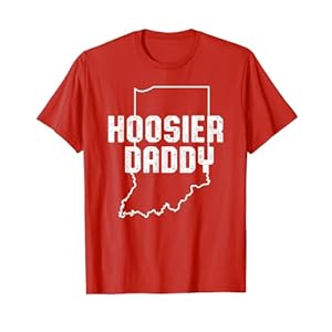 Mens Indiana Hoosier Dad T-Shirt