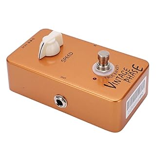 Pédale d’effet de guitare électrique, pédales d’effets de phase vintage or portables True Bypass pour jouer - Les Beatles, Paul McCartney, John Lennon, RIngo Starr, George Harrison