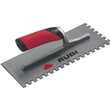 Rubi Tools 74981 11" Jagged Trowel with Open Rubiflex Handle Notches Size 1/4" x 3/8" 6 x 10 mm