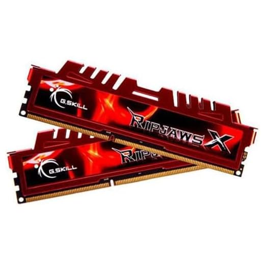G.Skill RipjawsX F3-12800CL9D-8GBXL - Memoria RAM de 8 GB, DDR3 para Intel y AMD (PC12800, 1600 MHz) - 2 x 4 GB
