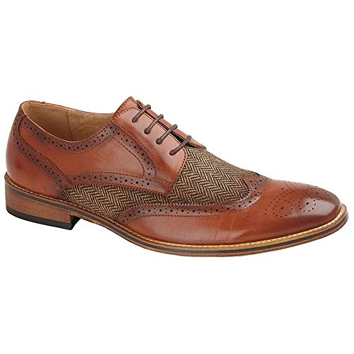 Goor - Chaussures Brogues - Homme (44,5 FR) (Marron Clair)