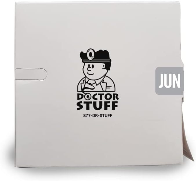 Doctor Stuff - File Folder Month Labels, June, Tab Products 1279 Match - A1279 Series Stickers, Gray, 1/2" x 1", 1000/Roll