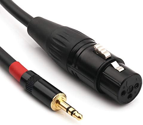 NANYI 3.5mm (1/8 Inch) TRS Stereo Male to XLR Male Interconnect Audio microphone Cable, Suitable for ipod, Mobile phone, active speakers, stage, DJ, studio audio console, 0.2M (0.6FT)