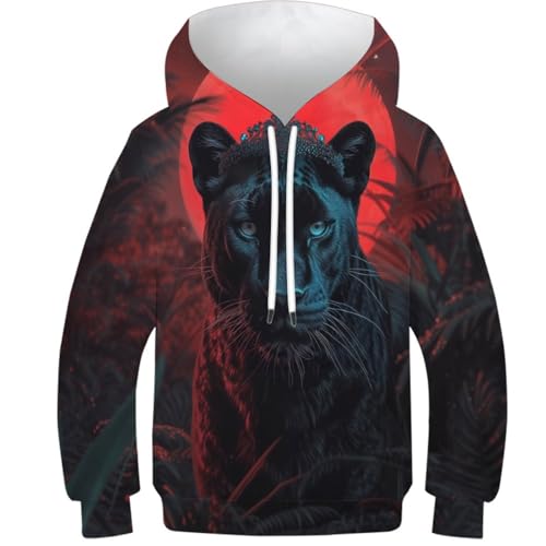 Sweat à capuche Lion 3D idée cadeau d'anniversaire ado 10-12 ans