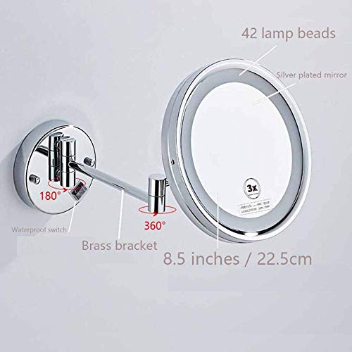 Miroir de Maquillage Mural Pliant pour Ne Plus Manquer Aucun Détail de Précision - 4