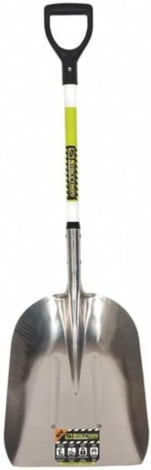 Seymour-Structron 49755 29" Safety Green Fiberglass Handle Scoop Shovel