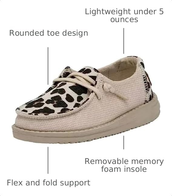 Image of HEYDUDE Girl's Wendy Youth Funk | Girl's Shoes | Girl's Lace Up Loafers | Comfortable & Lightweight