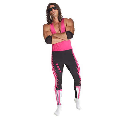 Morph Mens Bret Hart Costume Adult The Hitman Wwe Costume Wrestling Wrestler Halloween Costumes Large #TOP3