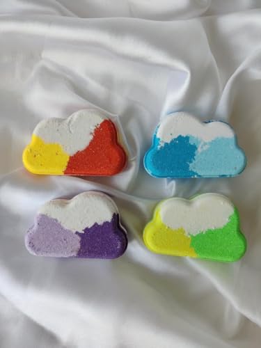 Image of Cloud Bath Bomb for Fizzing Spa | Bath Bomb for Relaxing Experience | Infused with Essential Oils, Floral Aroma & Moisturizing Care | Soothing Fizzer for Softening & Refreshing - 90 GM