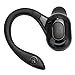 Funien Headset, IPX4 Wireless Earpiece Single Ear HD Sound Surround for Running, Driving, Black, Suitable for, Comfortable All Day Use
