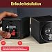 Pyle PC Lautsprecher Boxen Mini, Regallautsprecher Passiv – PC Speaker, Mini Bookshelf Speakers – Lautsprecher für PC Boxen, 200W Soundsystem als Lautsprecher für Monitor oder TV Lautsprecher, 10,16cm