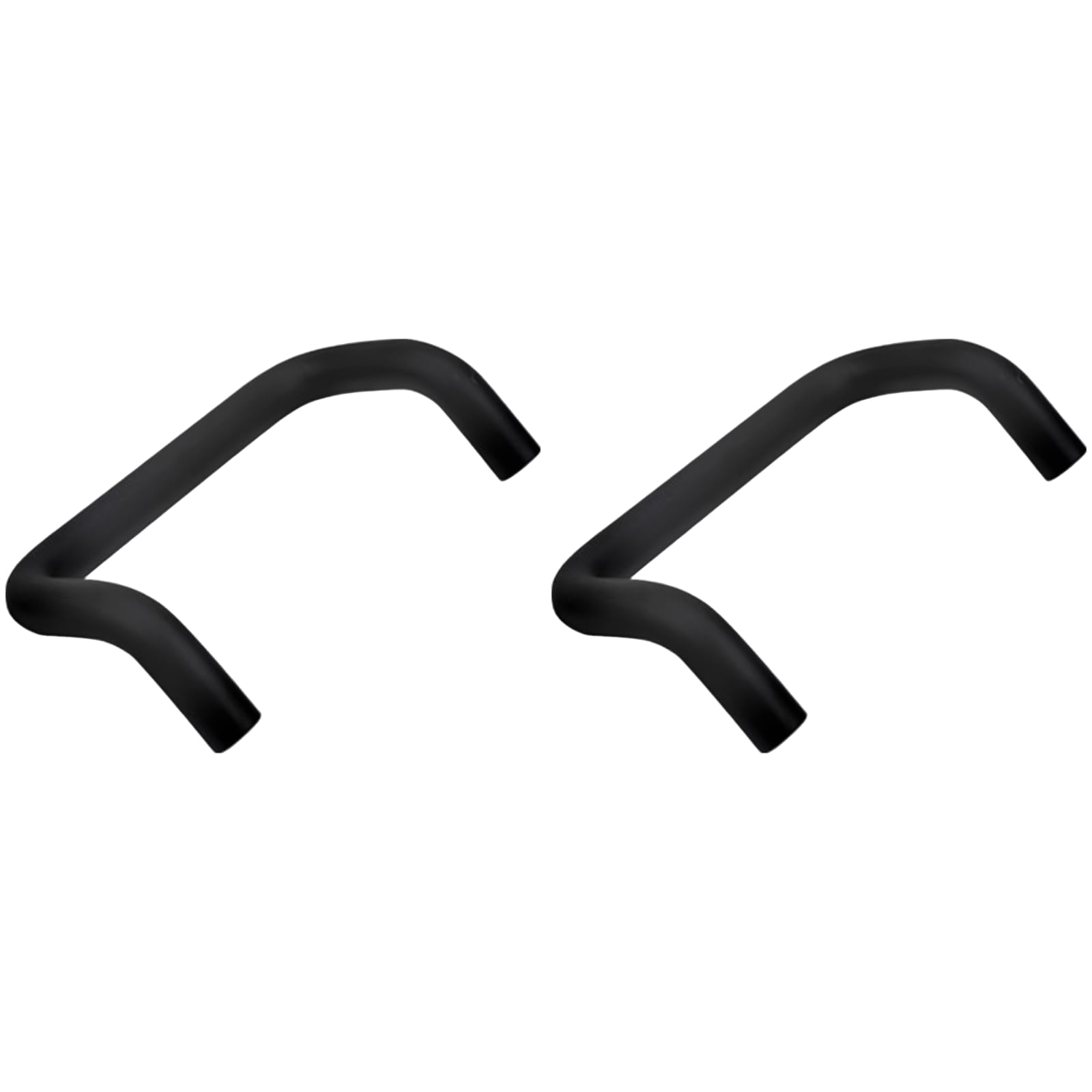 Poignées de porte 160 mm en aluminium noir pour menuiserie standard