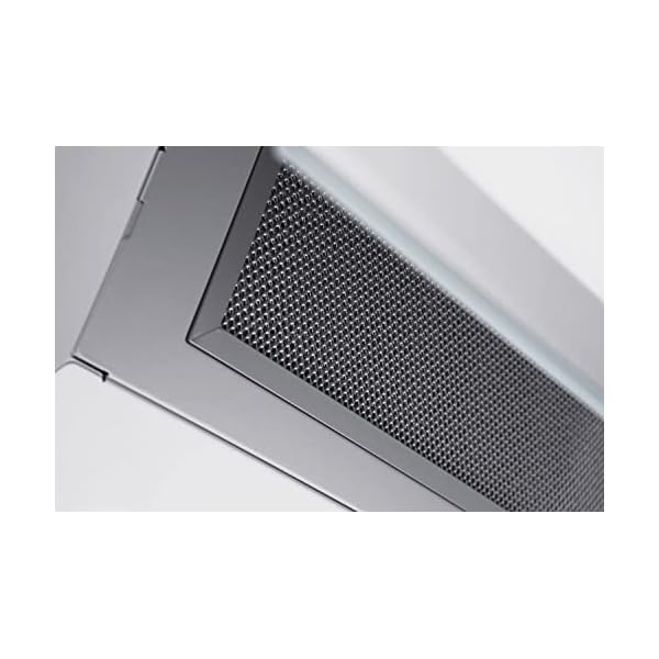Respekta Dunstabzugshaube kopffrei / Dunstabzugshaube schräg 60 cm / Glasschirm mit Edelstahlrahmen in Weiß / Abluft - und Umluftfunktion / CH89060W / A++ / 39–59 dB – Bild 5