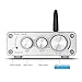 Douk Audio Mini Bluetooth Amp, 100 watts Hi-Fi Digital Amplifier for Home Stereo Speakers with Treble/Bass Control, 3.5mm AUX Input (G3, Silver)