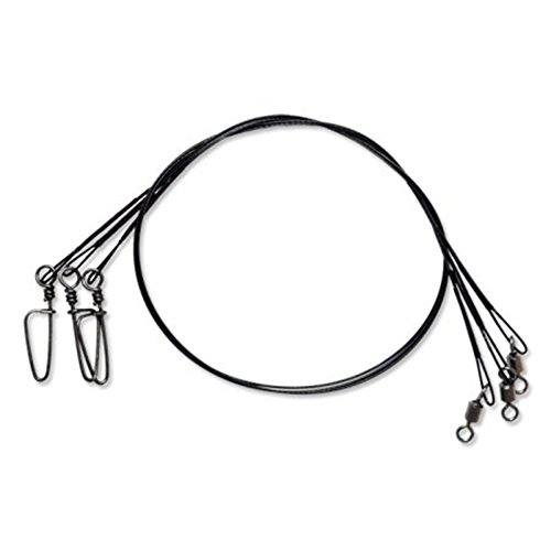 Tsunami Stainless Steel Leader Black 30lb 12"