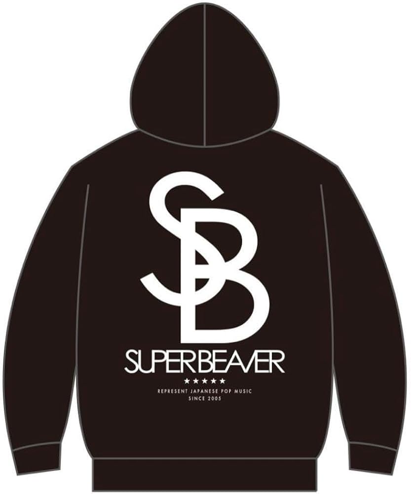 SUPER BEAVER ビックシルエットパーカー ブラック XLサイズ Amazon.co.jp: SUPER BEAVER ビックシルエット パーカ トレーナー