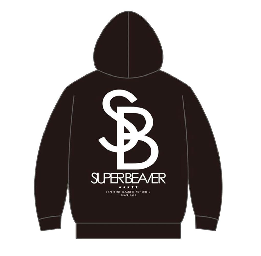 SUPER BEAVER ビックシルエットパーカー ブラック XLサイズ Amazon.co.jp: SUPER BEAVER ビックシルエット パーカ