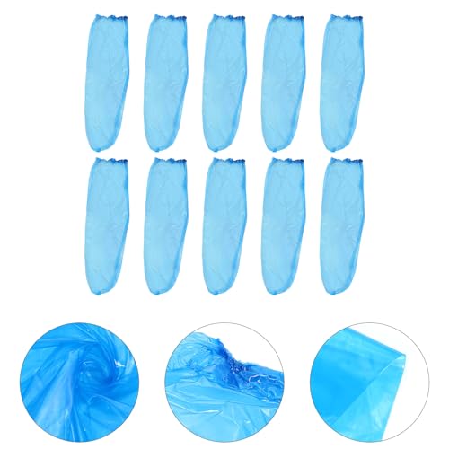50 cubiertas desechables impermeables para zapatos de tubo alto de 70 cm, 50 piezas, plásticos gruesos para protección al aire libre miniatura 6